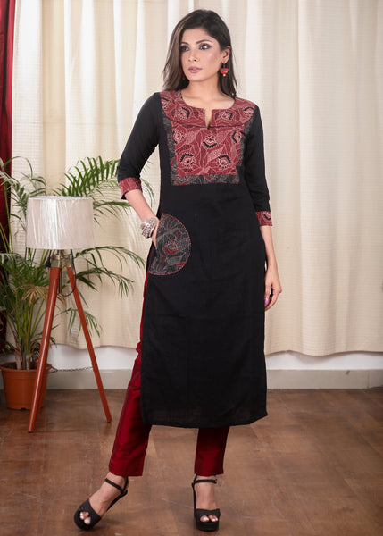 Maroon Cotton Pant