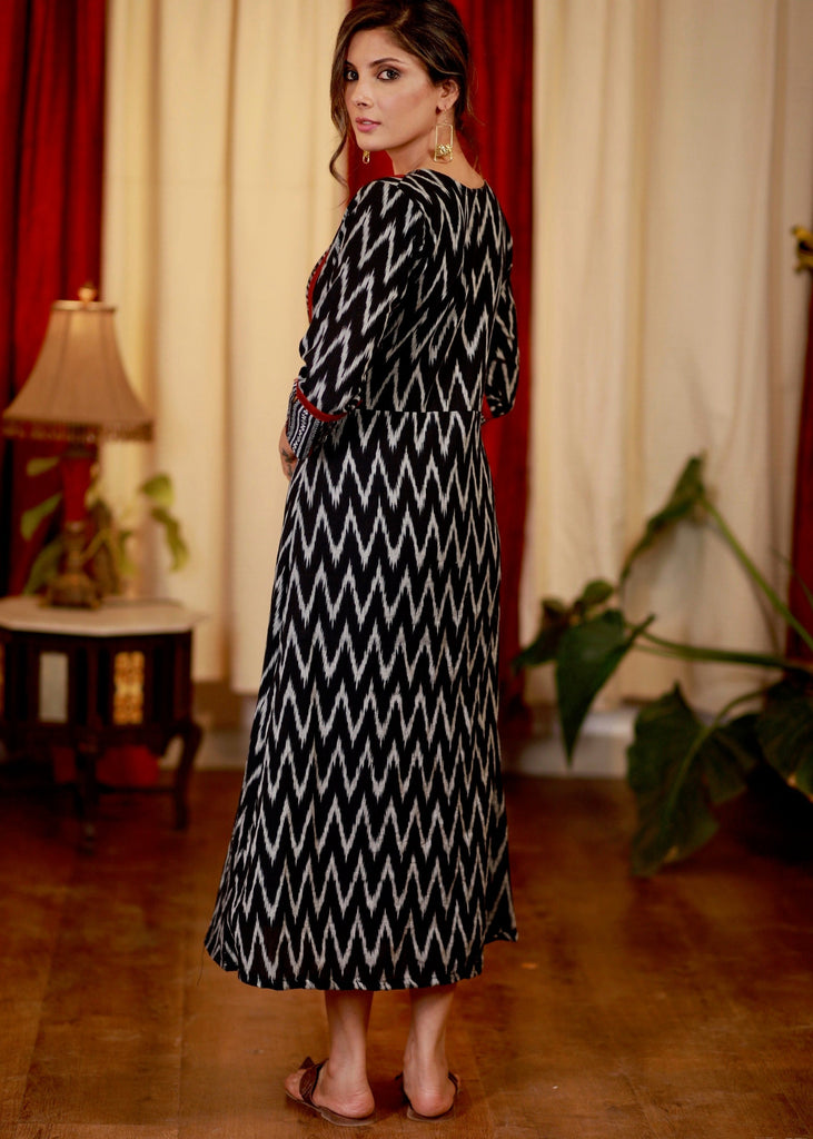 Maroon Cotton Silk Pant