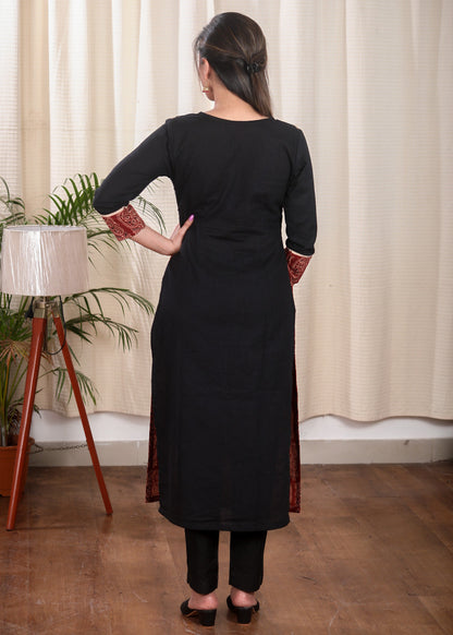Black Cotton Pant