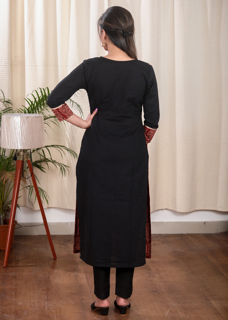 Black Cotton Pant