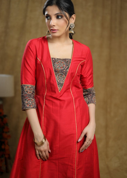 Golden Asam Silk Pant