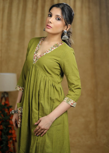 Olive Cotton Pant
