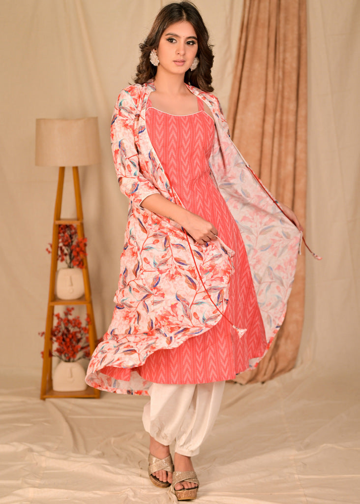 Printed Flowy shrug