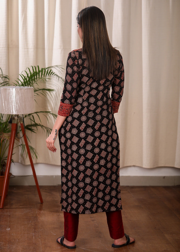 Maroon Cotton Pant