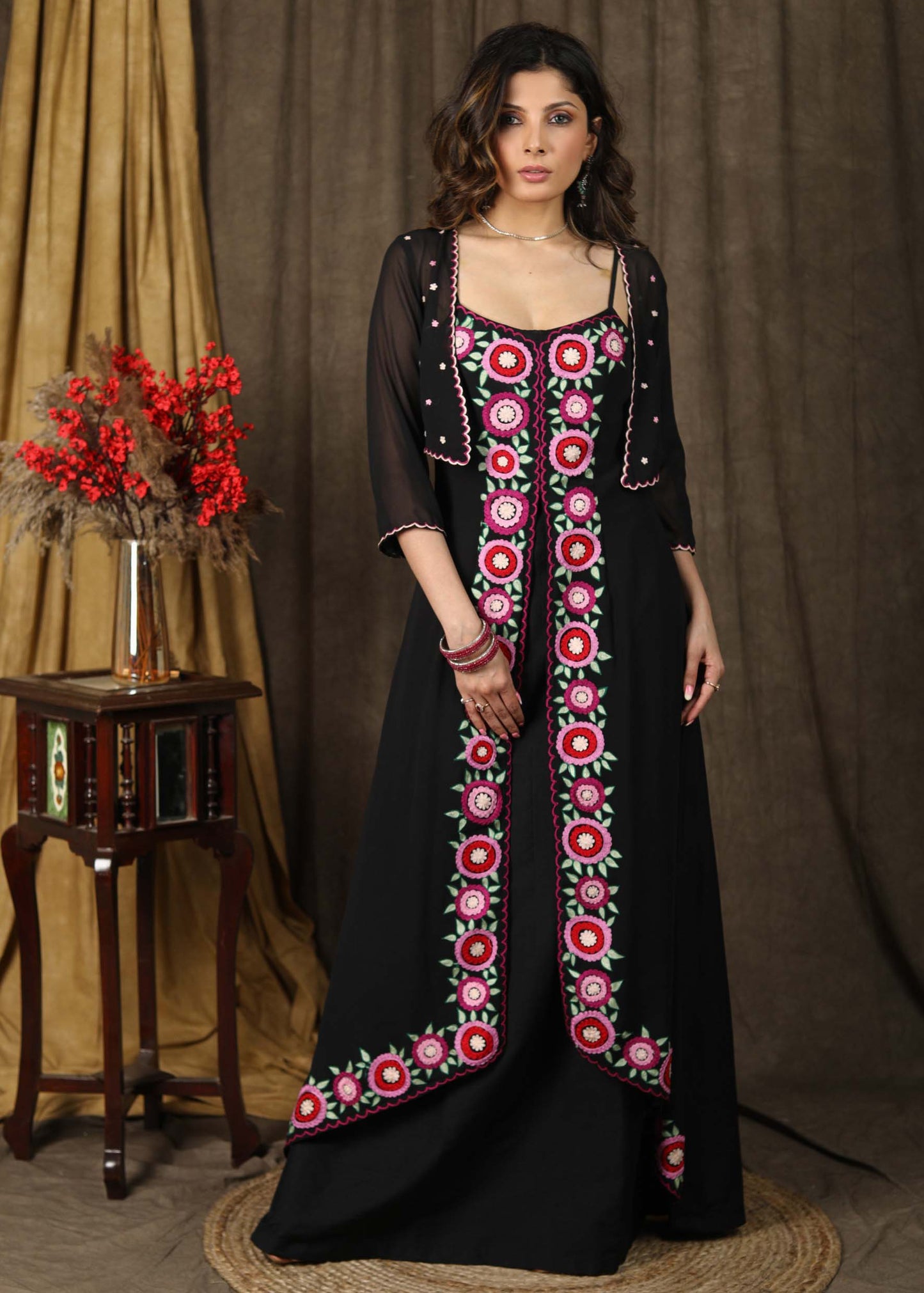 Embroidered Shrug