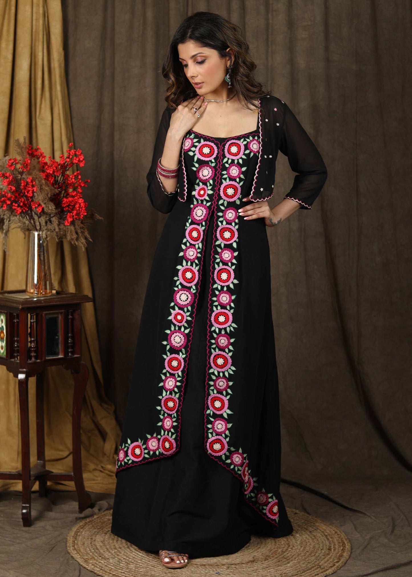 Embroidered Shrug
