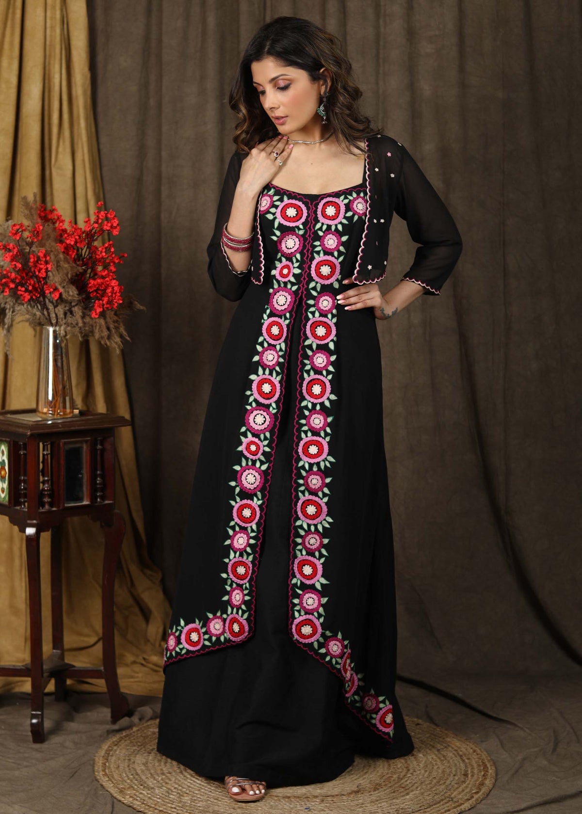 Embroidered Shrug
