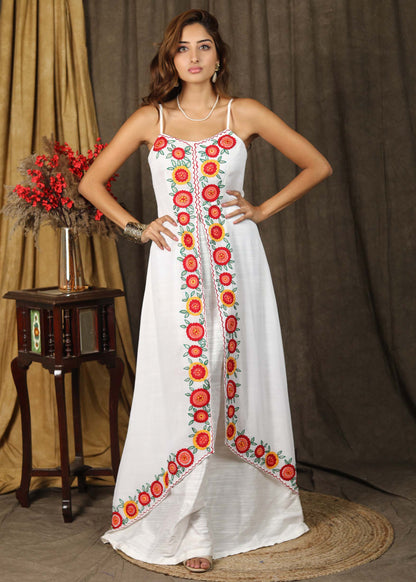 Embroidered Georgette Shrug