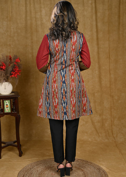 Black Cotton Silk Pant