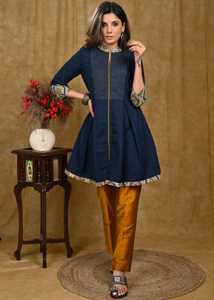 Rust Cotton Silk Pant