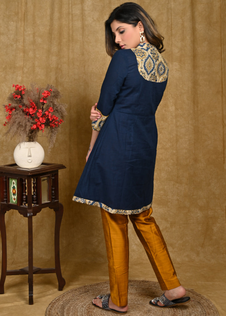 Rust Cotton Silk Pant