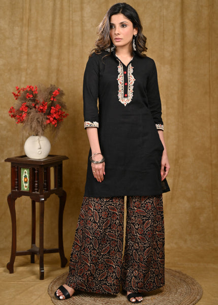 Black Cotton Pant