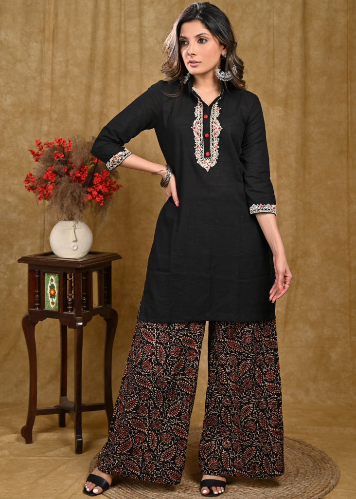 Black Cotton Pant