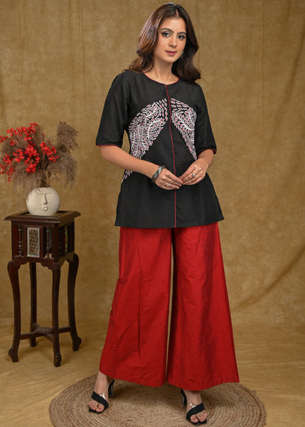 Maroon Cotton Pant