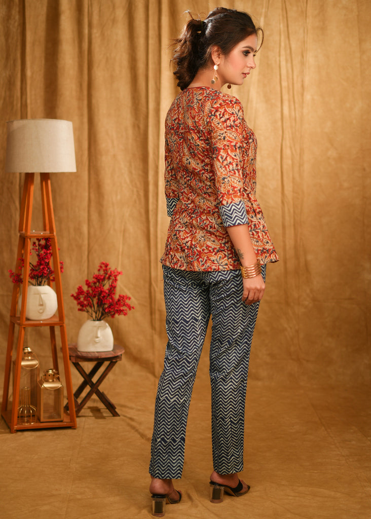 Indigo Cotton Pant