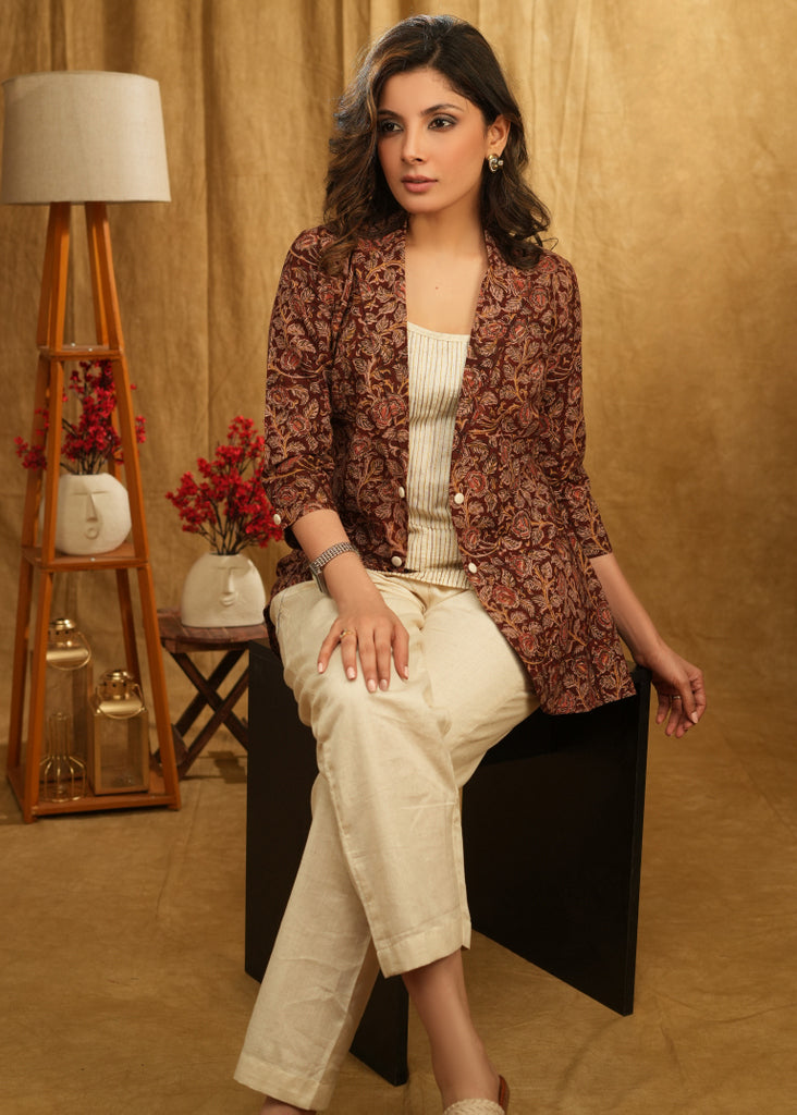 Smart Cotton Kalamkari Jacket