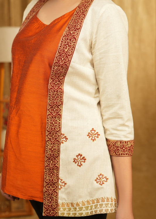 Rust Cotton Silk Inner