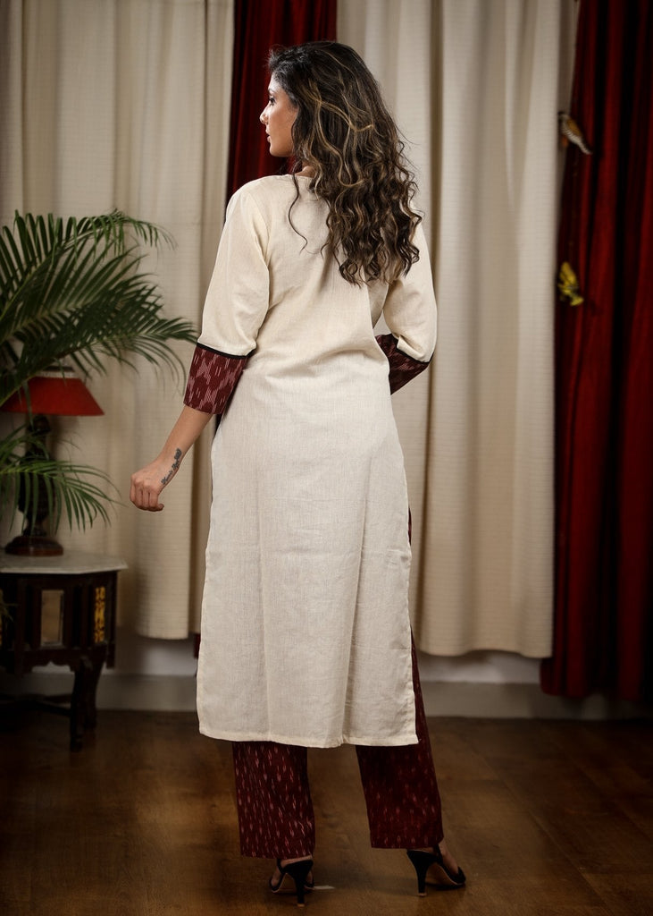 Maroon Cotton Pant