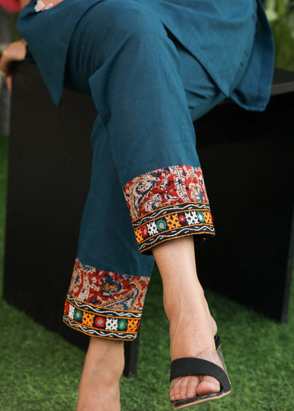 Teal Cotton Pant