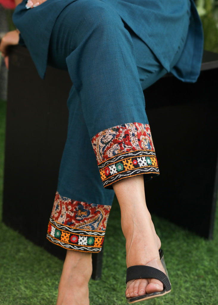 Teal Cotton Pant