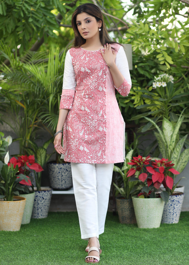 White Cotton Silk Pant