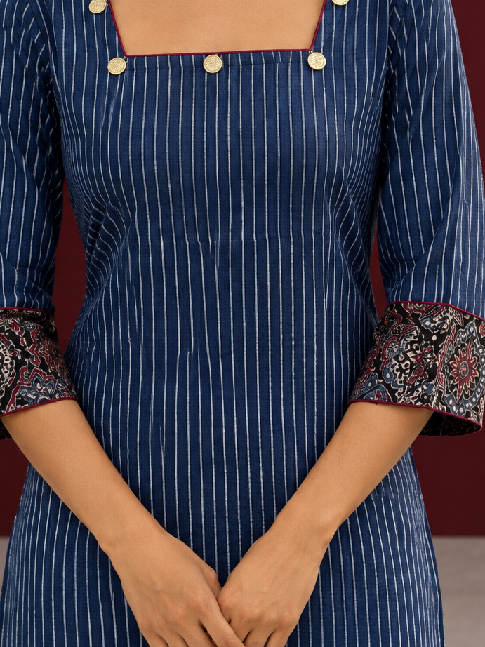 Maroon cotton pants with flowy silhouette — fabric detail — view 2