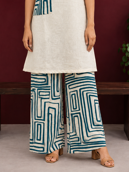 Versatile Cotton Straight Pants — front view