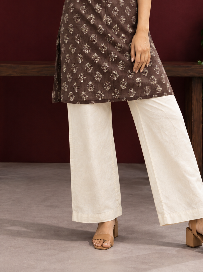 Timeless Rayon Straight Pants — side view — view 3