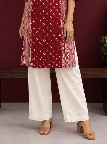 Timeless Rayon Straight Pants — front view