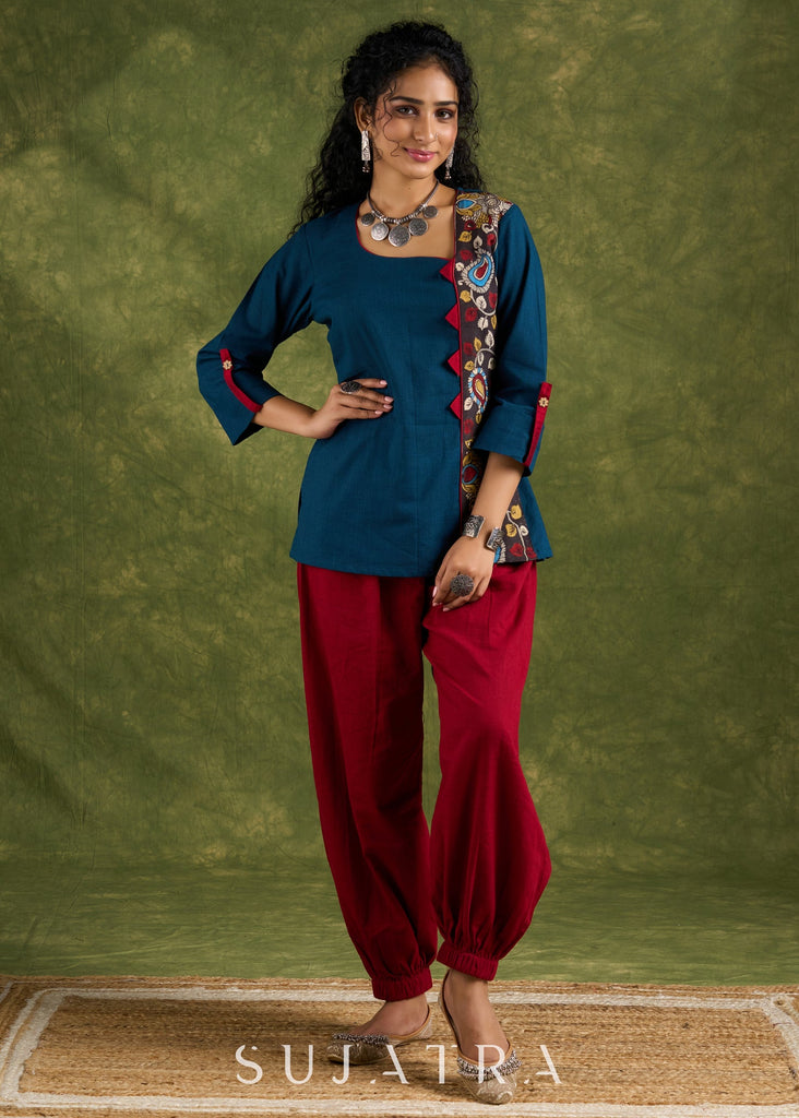 Maroon Cotton Pant
