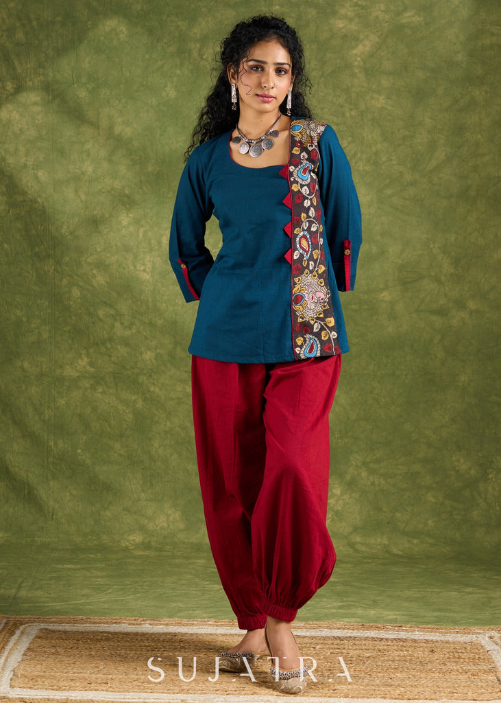 Maroon Cotton Pant