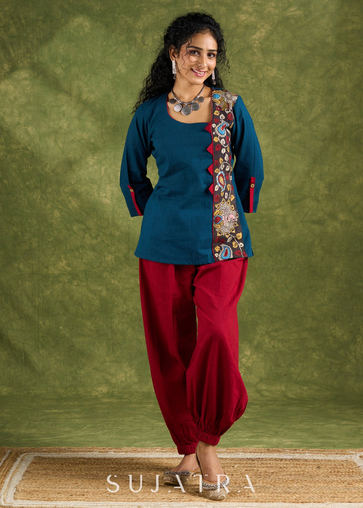 Maroon Cotton Pant