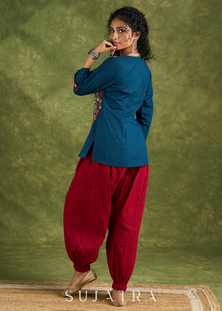 Maroon Cotton Pant
