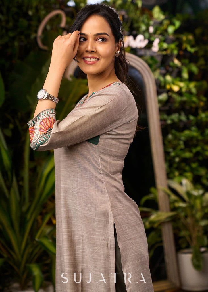 Grey Cotton Pant