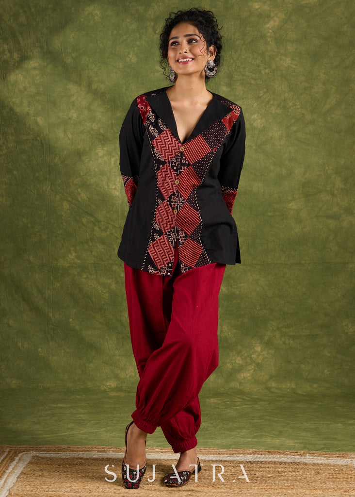 Maroon Cotton Pant