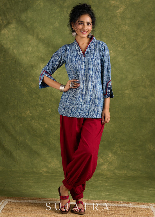 Maroon Cotton Pant