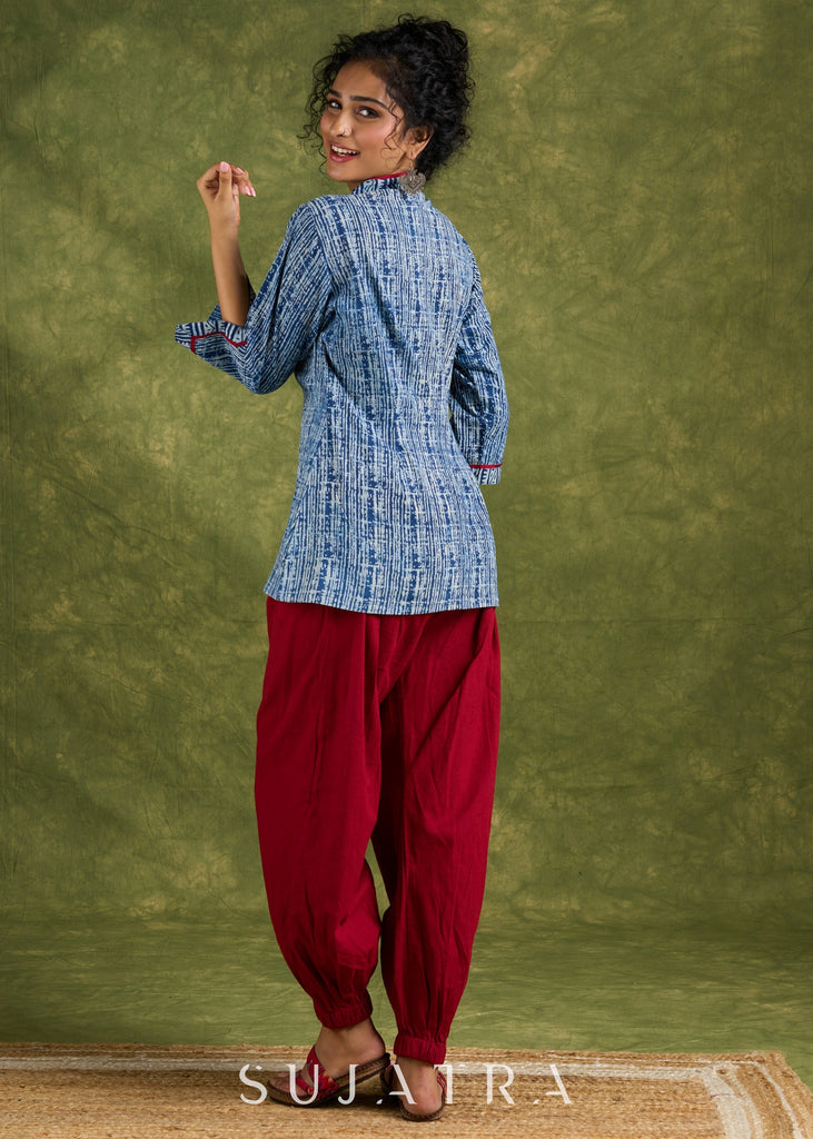 Maroon Cotton Pant