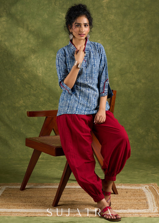 Maroon Cotton Pant