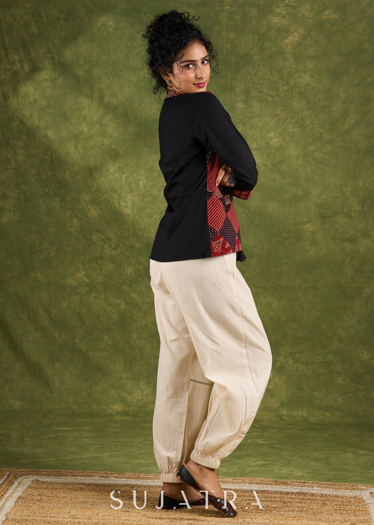 Off White Cotton Pant