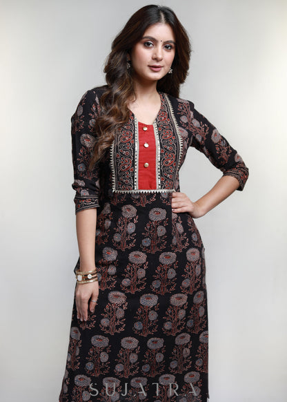 Maroon Cotton Silk Pant