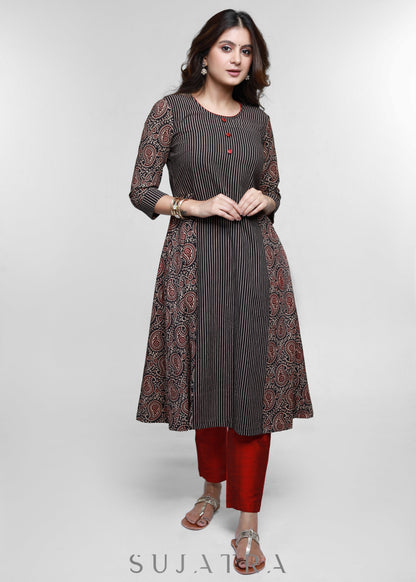 Maroon Cotton Silk Pant