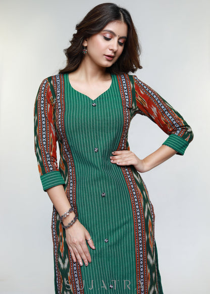 Maroon Cotton Silk Pant