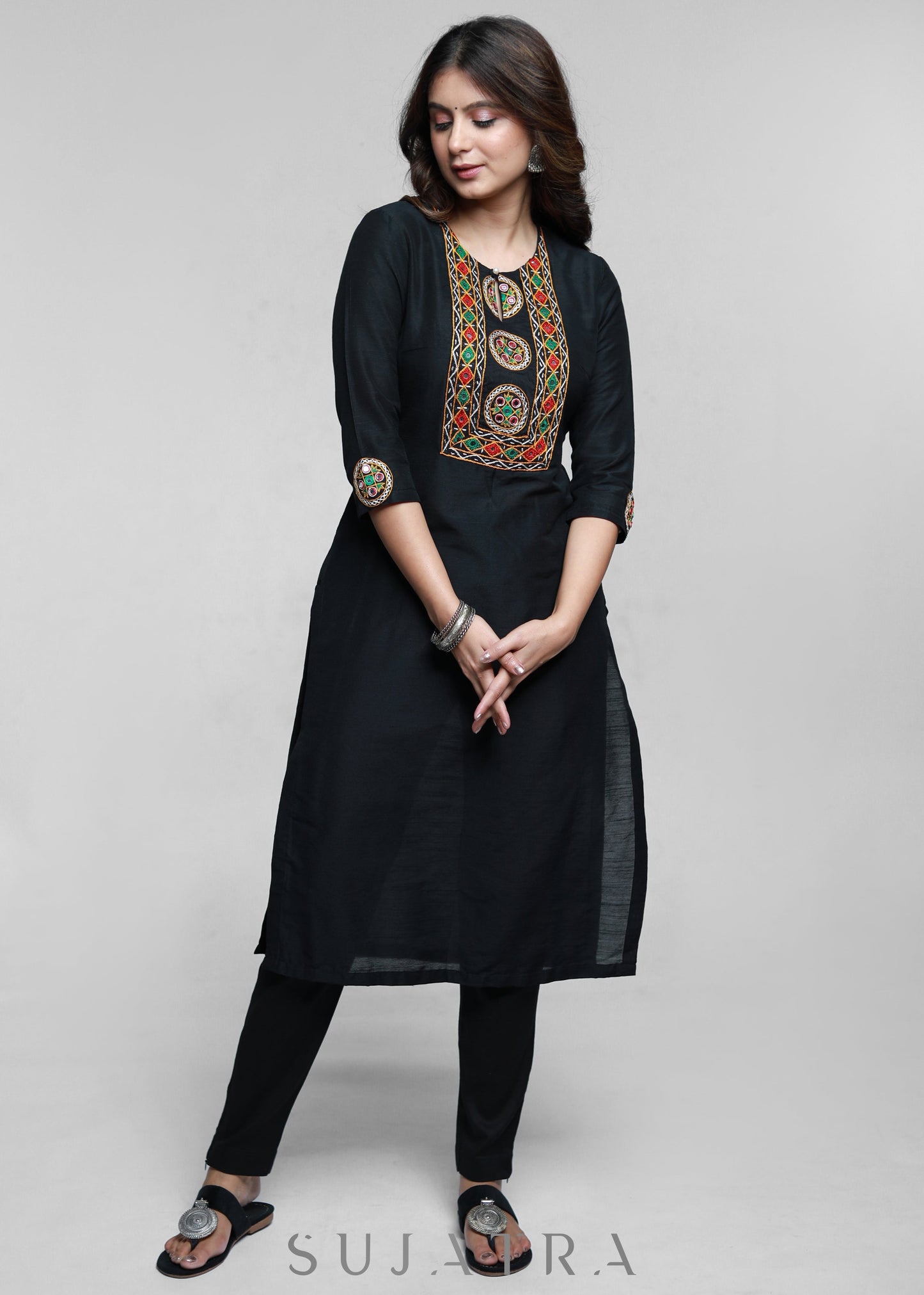 Black Cotton Pant