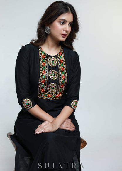 Black Cotton Pant