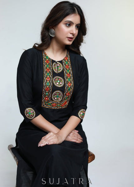 Black Cotton Pant