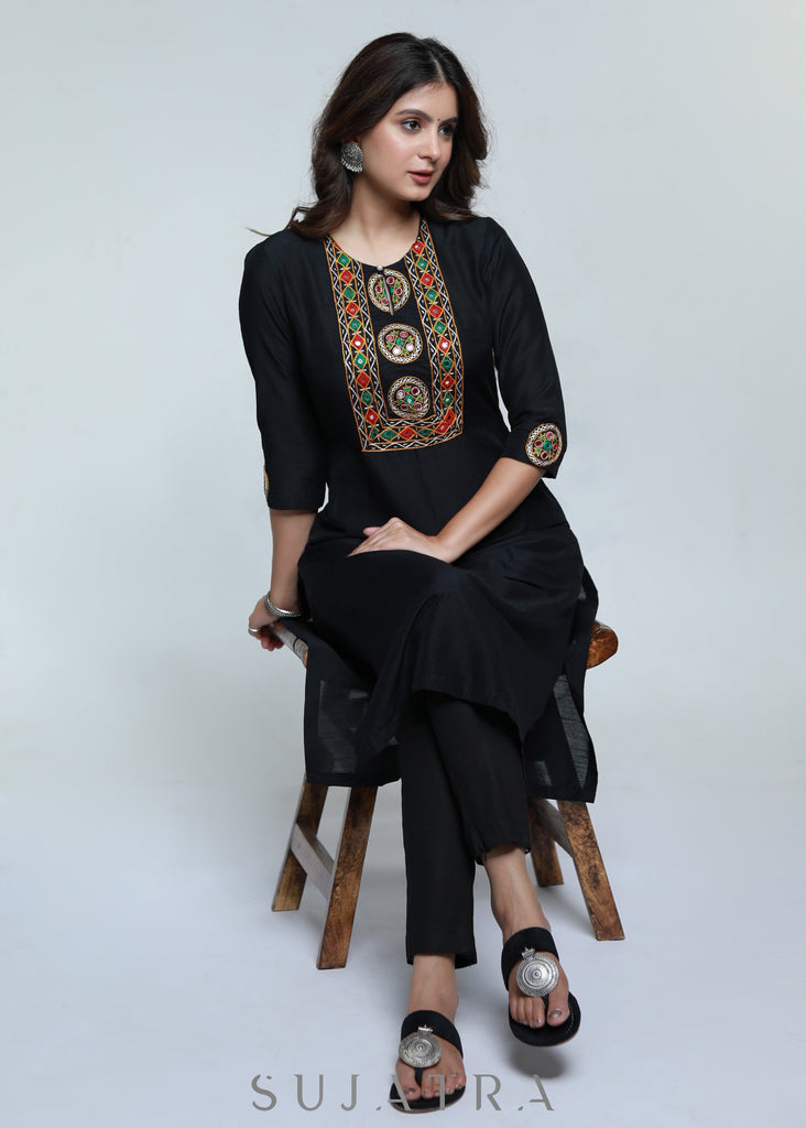 Black Cotton Pant