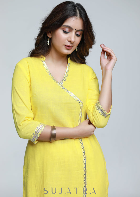 Yellow Cotton Pant