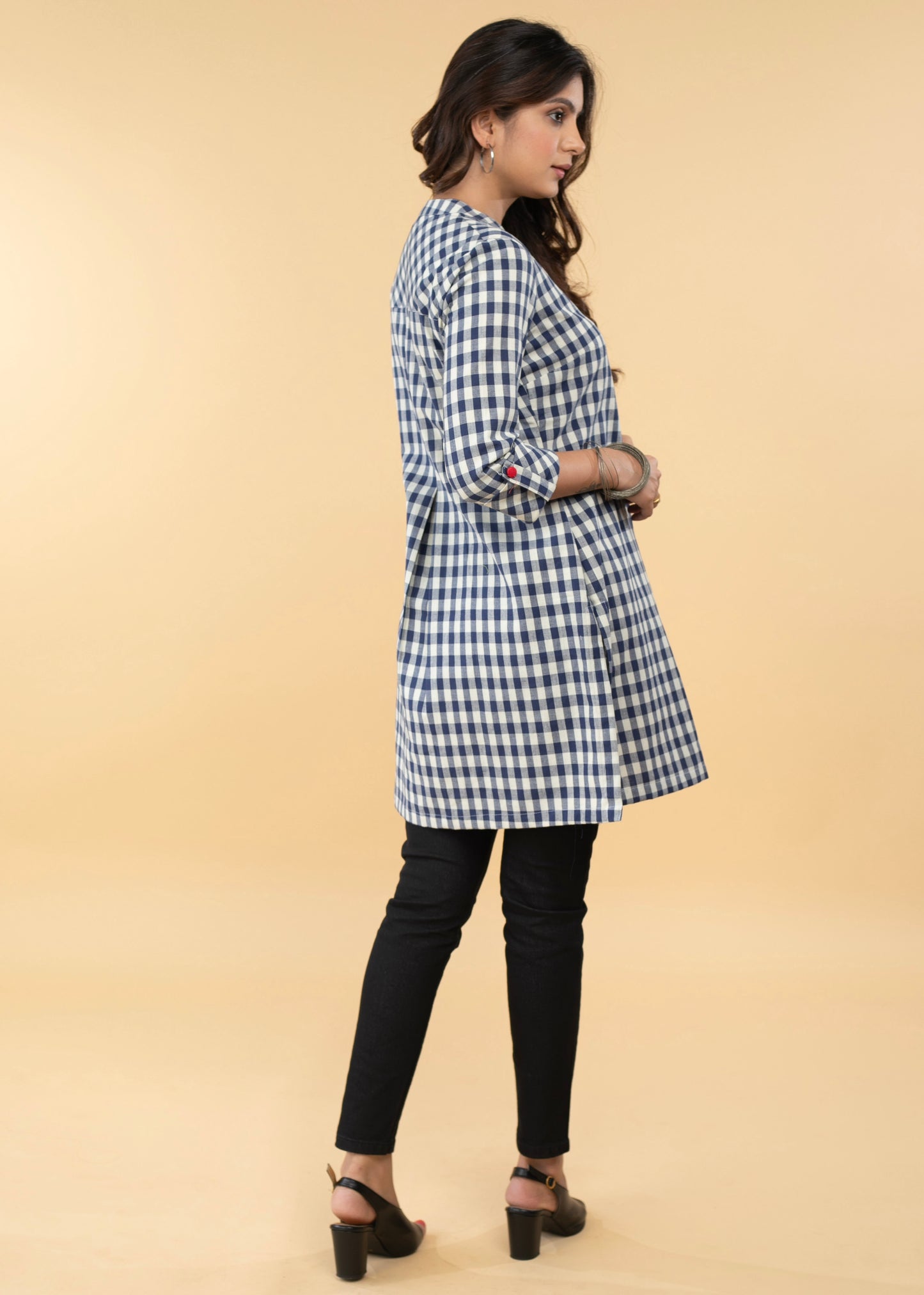 Smart Pure Cotton Checks Tunic