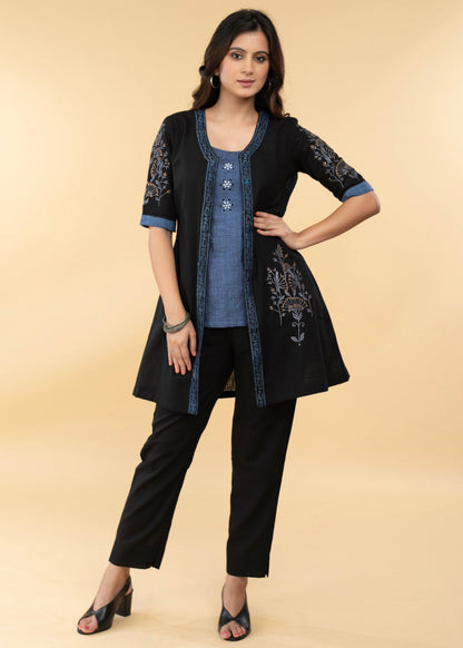 Black Cotton Pant