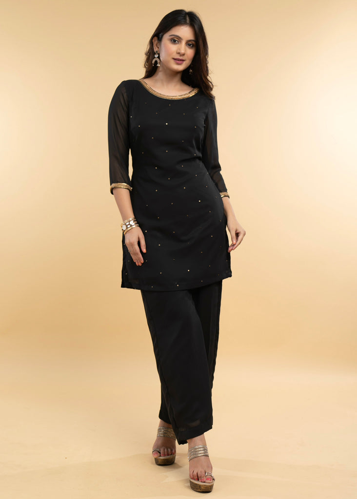 Black Cotton Pant